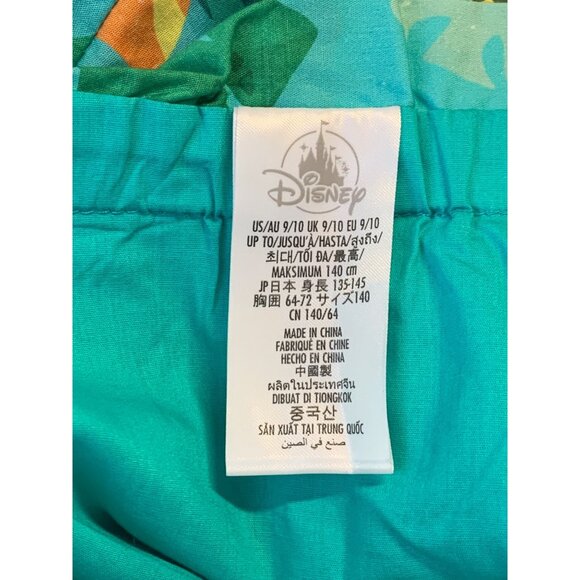 Disney Moana Girls Dress Size 9 10 Cotton Tropical Sleeveless Ruffle Tier New - Picture 7 of 10